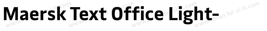 Maersk Text Office Light字体转换